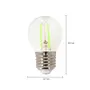 LÂMPADA LED FILAMENTO COLOR BOLINHA VERDE G45 4W E27 127 220V TASCHIBRA - INCOLOR - Foto 3