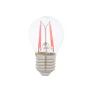 LÂMPADA LED FILAMENTO COLOR BOLINHA VERMELHA G45 4W E27 127 220V TASCHIBRA - INCOLOR - Foto 1