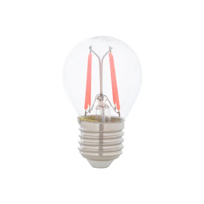 LÂMPADA LED FILAMENTO COLOR BOLINHA VERMELHA G45 4W E27 127 220V TASCHIBRA - INCOLOR - Foto 1
