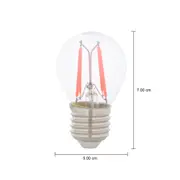 LÂMPADA LED FILAMENTO COLOR BOLINHA VERMELHA G45 4W E27 127 220V TASCHIBRA - INCOLOR - Foto 2