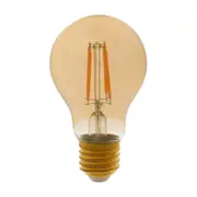 LÂMPADA LED FILAMENTO AMBAR A60 4W E27 127 220V LUZ AMARELA TASHIBRA - HANBAR - Foto 1