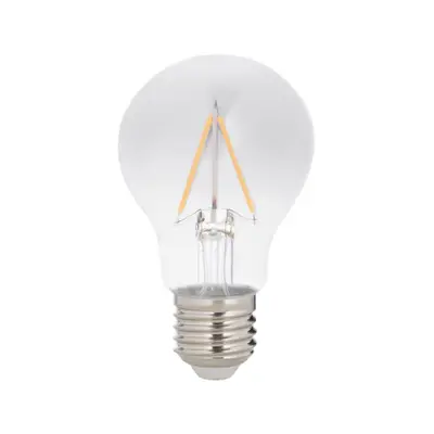 LÂMPADA LED FILAMENTO FUME A60 3W E27 127 220V LUZ AMARELA TASHIBRA