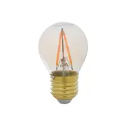 LÂMPADA LED FILAMENTO GLOBO AMBAR G45 3W E27 127 220V LUZ AMARELA TASHIBRA - HANBAR - Foto 1