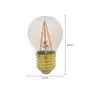 LÂMPADA LED FILAMENTO GLOBO AMBAR G45 3W E27 127 220V LUZ AMARELA TASHIBRA - HANBAR - Foto 2