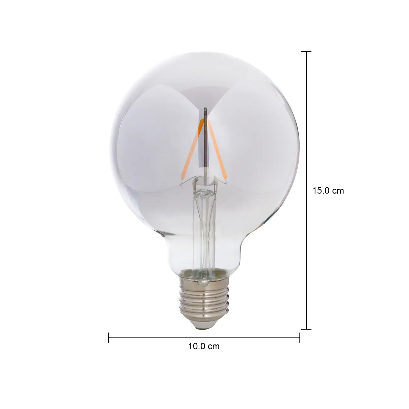 LÂMPADA LED FILAMENTO GLOBO FUME G95 3W E27 127 220V LUZ AMARELA TASHIBRA - SMOKE - Foto 2