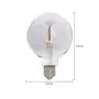 LÂMPADA LED FILAMENTO GLOBO FUME G95 3W E27 127 220V LUZ AMARELA TASHIBRA - SMOKE - Foto 2