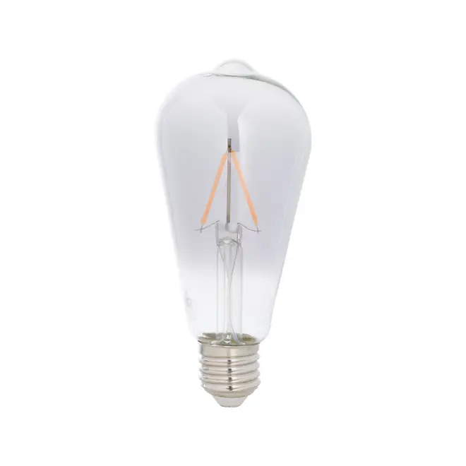 LÂMPADA LED FILAMENTO FUME ST64 3W E27 127 220V LUZ AMARELA TASHIBRA - SMOKE - Foto 1