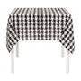 TOALHA DE MESA 1,40 M X 1,40 M PIED DE POULE - PRETO/BRANCO - Foto 1
