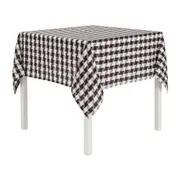 TOALHA DE MESA 1,40 M X 1,40 M PIED DE POULE - PRETO/BRANCO - Foto 2