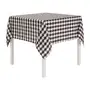 TOALHA DE MESA 1,40 M X 1,40 M PIED DE POULE - PRETO/BRANCO - Foto 2