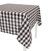 TOALHA DE MESA 1,40 M X 1,40 M PIED DE POULE - PRETO/BRANCO - Foto 3