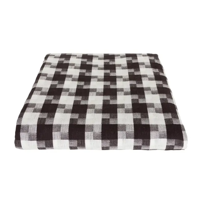 TOALHA DE MESA 1,40 M X 1,40 M PIED DE POULE - PRETO/BRANCO - Foto 4