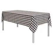 TOALHA DE MESA 1,40 M X 2,20 M PIED DE POULE - PRETO/BRANCO - Foto 2