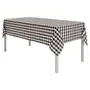 TOALHA DE MESA 1,40 M X 2,20 M PIED DE POULE - PRETO/BRANCO - Foto 2