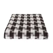 TOALHA DE MESA 1,40 M X 2,20 M PIED DE POULE - PRETO/BRANCO - Foto 4