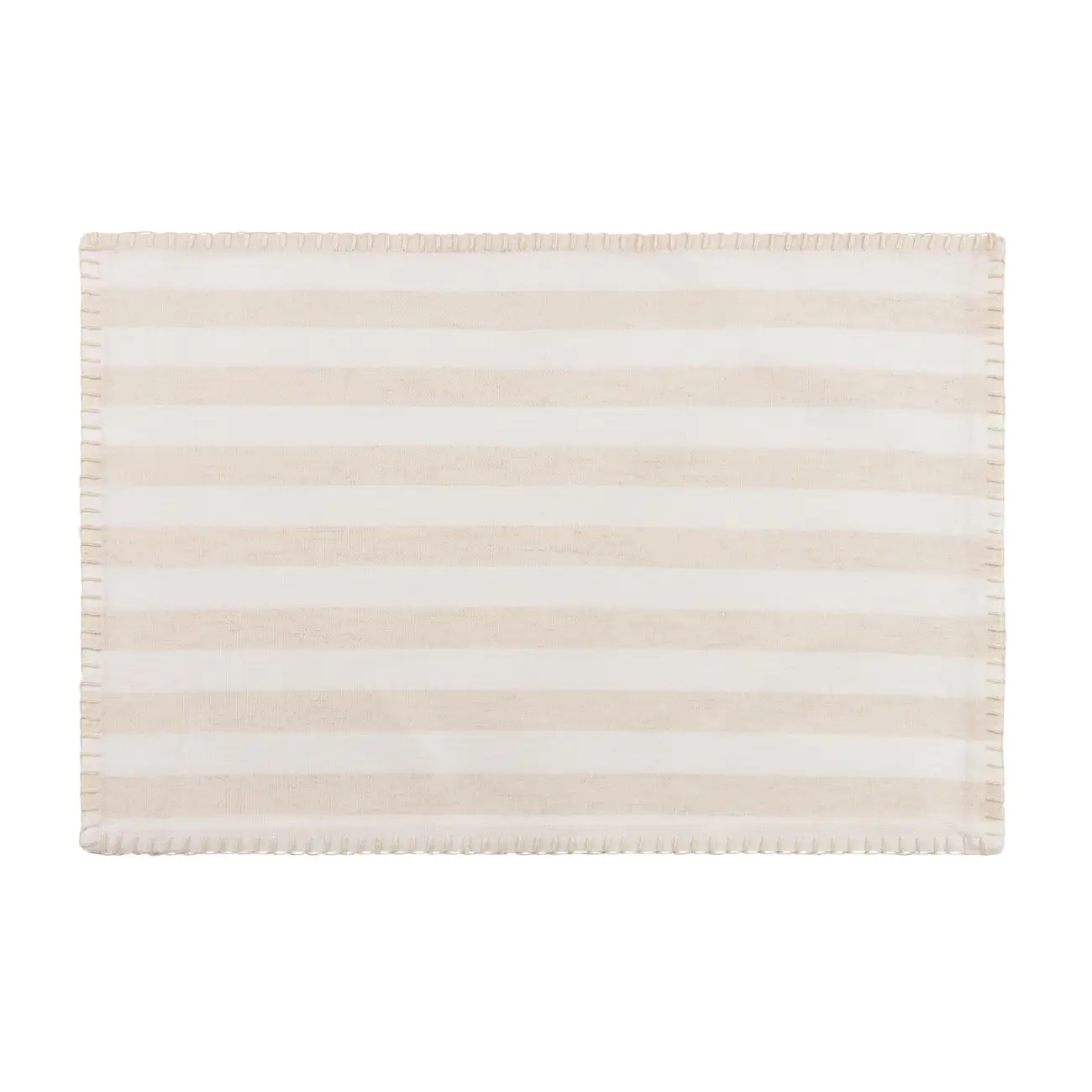 LUGAR AMERICANO TECIDO 33 CM X 48 CM MARSA - BRANCO/NATURAL - Foto 1