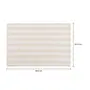 LUGAR AMERICANO TECIDO 33 CM X 48 CM MARSA - BRANCO/NATURAL - Foto 4