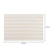 LUGAR AMERICANO TECIDO 33 CM X 48 CM MARSA - BRANCO/NATURAL - Foto 4