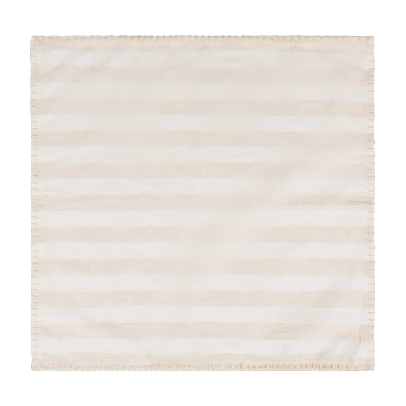 GUARDANAPO TECIDO 45 CM X 45 CM MARSA - BRANCO/NATURAL - Foto 1