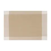 LUGAR AMERICANO TECIDO 33 CM X 48 CM CÁDIZ - BRANCO/NATURAL - Foto 1