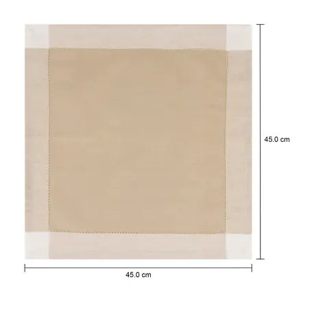 Imagem com medidas do produto GUARDANAPO TECIDO 45 CM X 45 CM CÁDIZ
