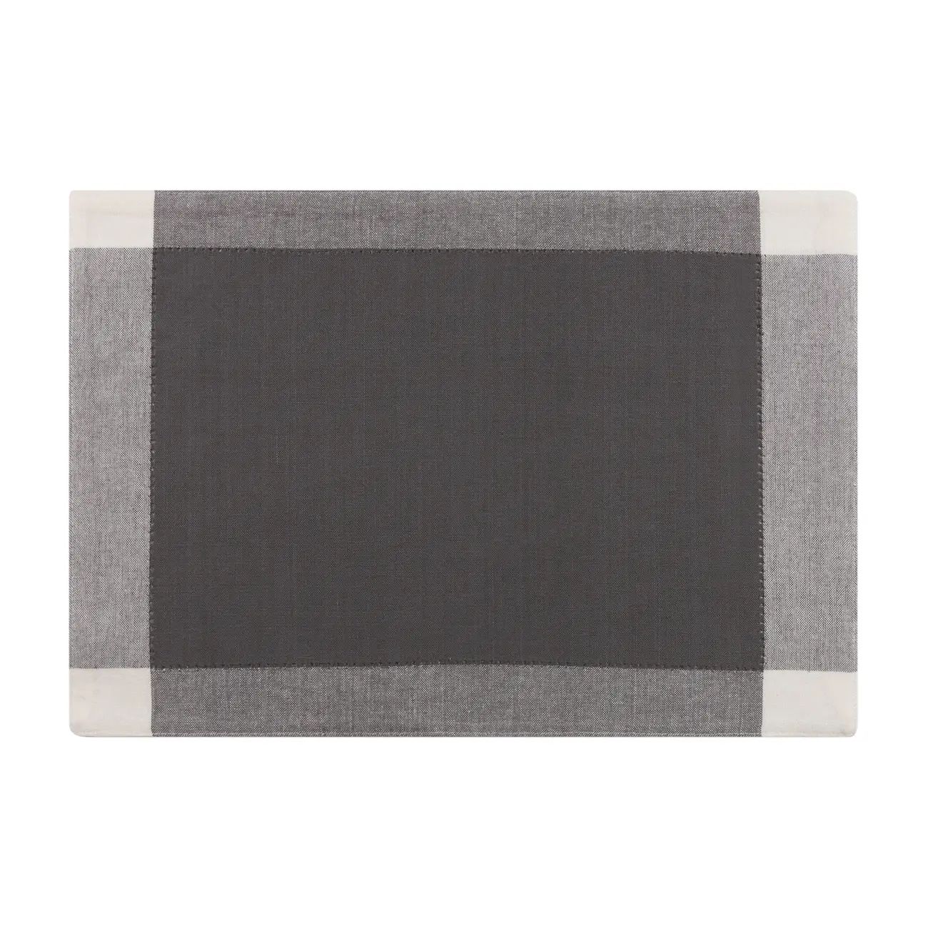 LUGAR AMERICANO TECIDO 33 CM X 48 CM CÁDIZ - BRANCO/KONKRET - Foto 1