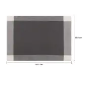 LUGAR AMERICANO TECIDO 33 CM X 48 CM CÁDIZ - BRANCO/KONKRET - Foto 4
