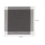 GUARDANAPO TECIDO 45 CM X 45 CM CÁDIZ - BRANCO/KONKRET - Foto 3