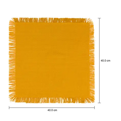 Imagem com medidas do produto GUARDANAPO TECIDO 40 CM X 40 CM HIMBA