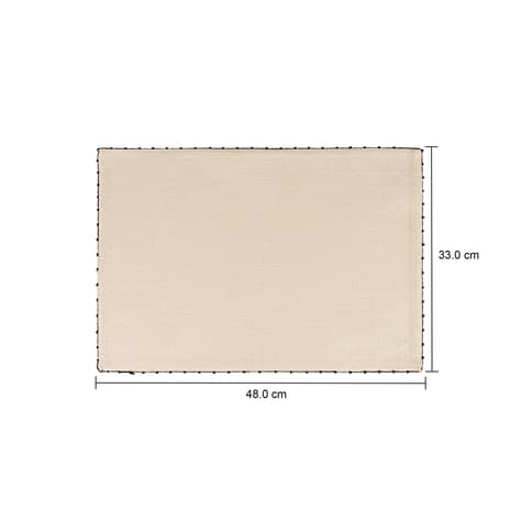 Imagem com medidas do produto LUGAR AMERICANO TECIDO 33 CM X 48 CM MALAWI
