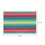 LUGAR AMERICANO TECIDO 33 CM X 48 CM PRIDE COLOR - MULTICOR - Foto 3