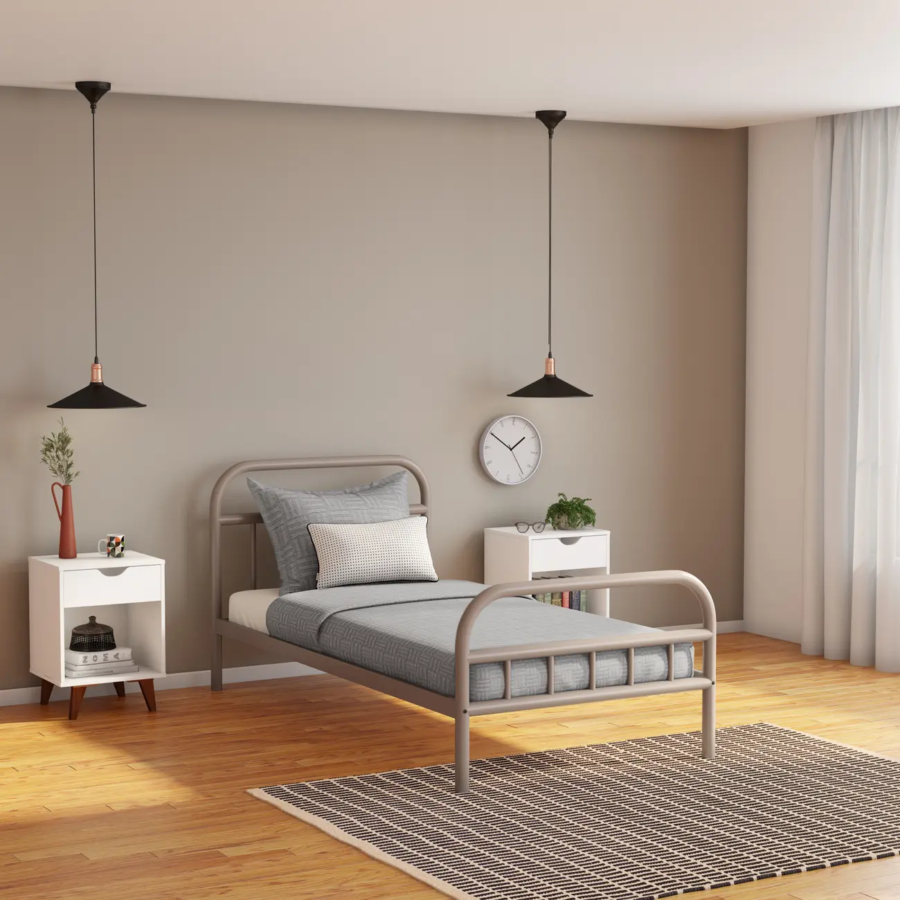CAMA DE SOLTEIRO 88 CM MABOO - CAMELO - Foto 1