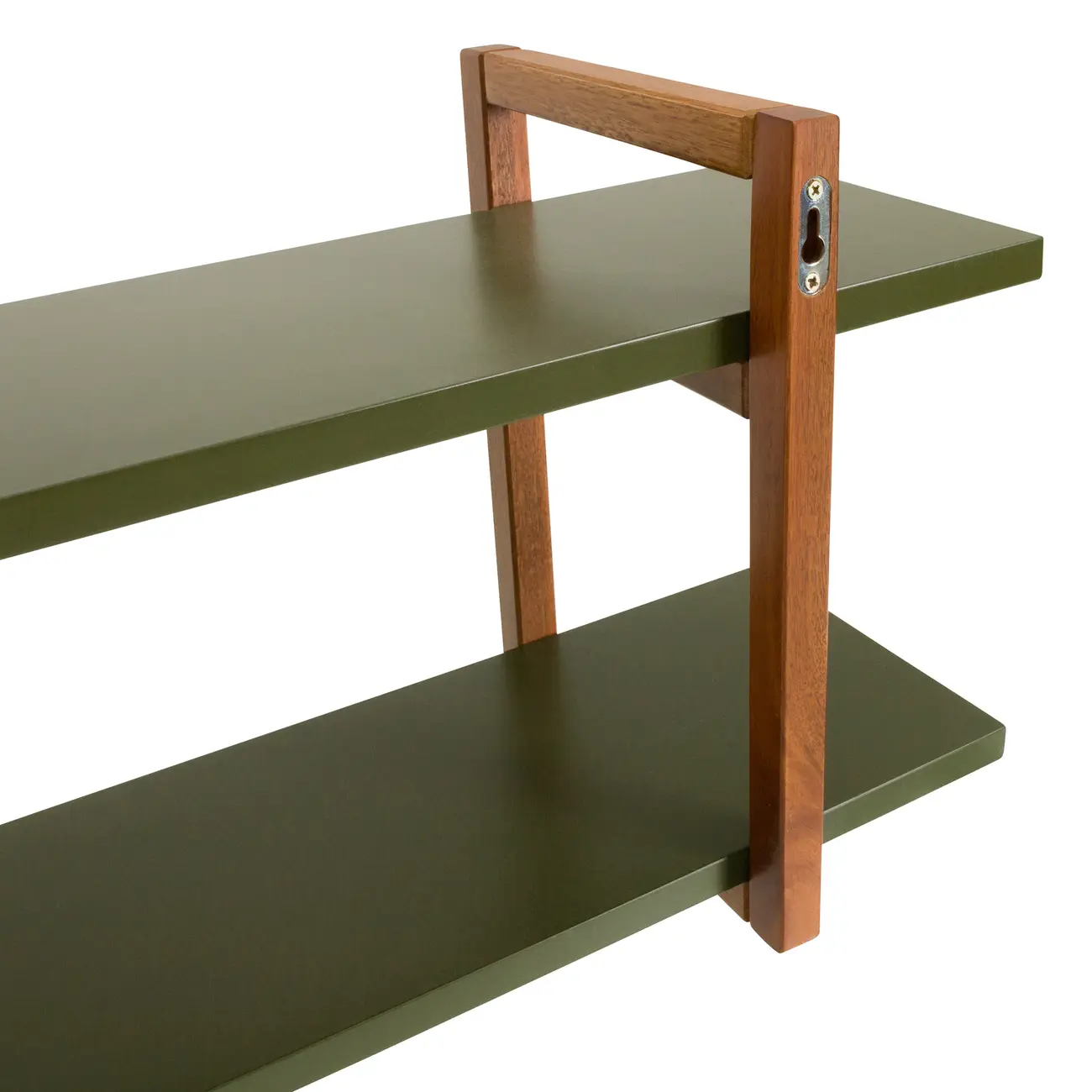 PRATELEIRA 35 CM X 1 M X 25 CM SKADA - NOZES/MUSGO - Foto 6