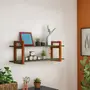 PRATELEIRA 35 CM X 1 M X 25 CM SKADA - NOZES/MUSGO - Foto 8
