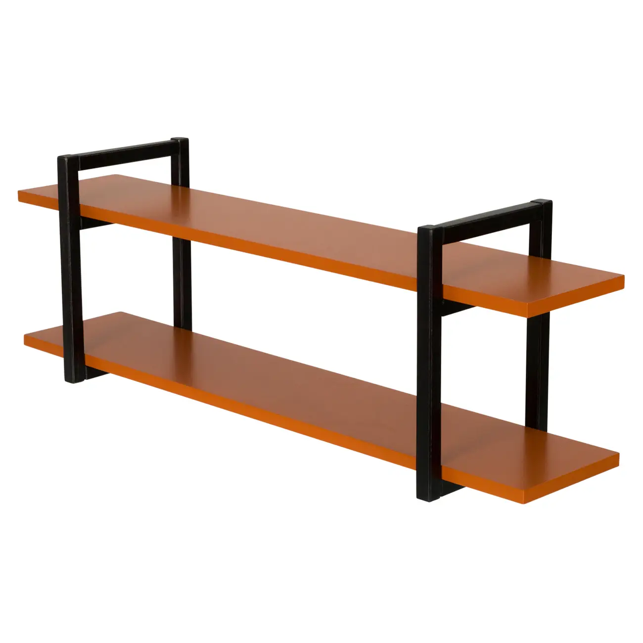 PRATELEIRA 35 CM X 1 M X 25 CM SKADA - PRETO/TERRACOTA - Foto 2