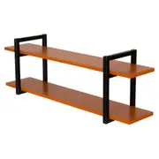 PRATELEIRA 35 CM X 1 M X 25 CM SKADA - PRETO/TERRACOTA - Foto 2