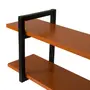PRATELEIRA 35 CM X 1 M X 25 CM SKADA - PRETO/TERRACOTA - Foto 4