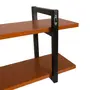 PRATELEIRA 35 CM X 1 M X 25 CM SKADA - PRETO/TERRACOTA - Foto 6