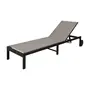 MYRTOS CHAISE LONGUE - PRETO/CINZA - Foto 1