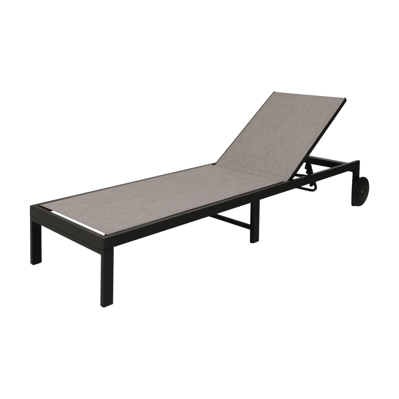 MYRTOS CHAISE LONGUE - PRETO/CINZA - Foto 1