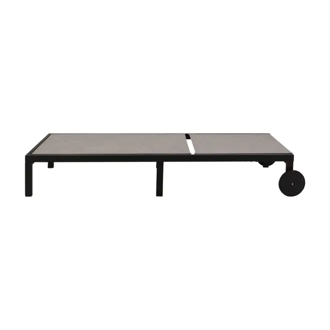 MYRTOS CHAISE LONGUE - PRETO/CINZA - Foto 5