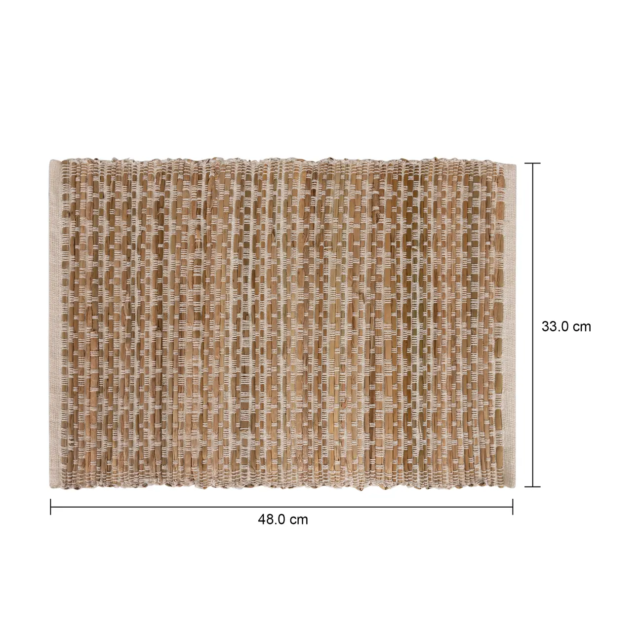 LUGAR AMERICANO 33 CM X 48 CM CUMBRECITA - FIBRA NATURAL/BEGE - Foto 5
