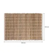 LUGAR AMERICANO 33 CM X 48 CM CUMBRECITA - FIBRA NATURAL/BEGE - Foto 5