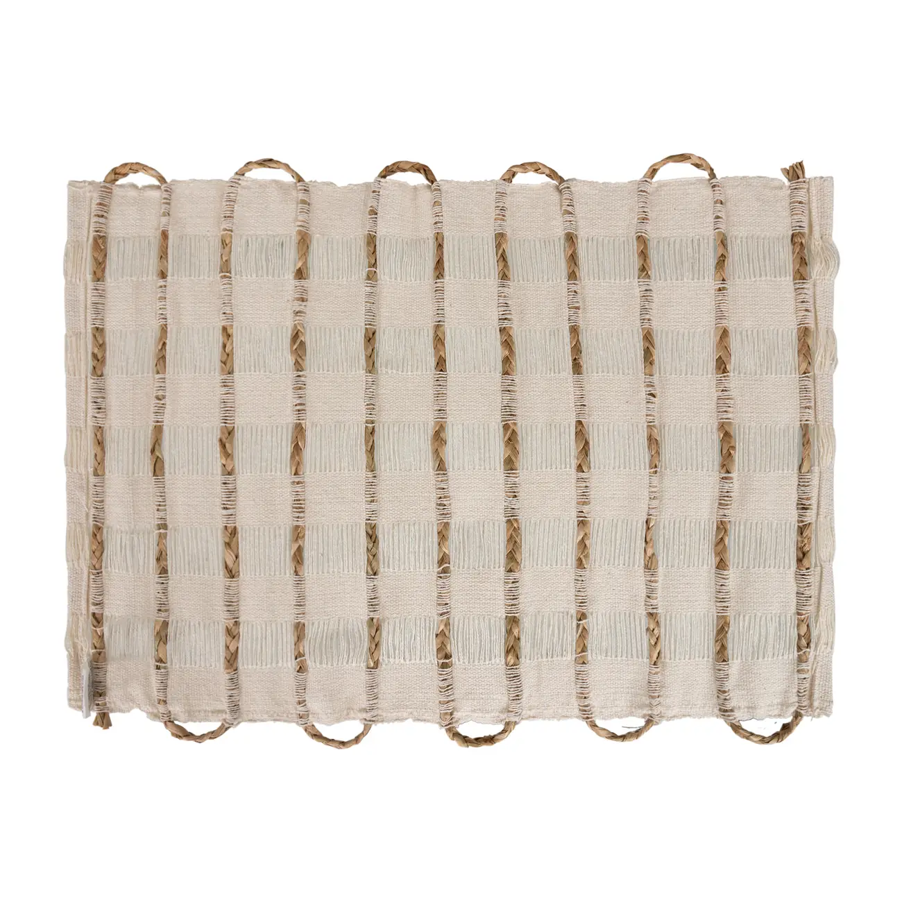 LUGAR AMERICANO 33 CM X 48 CM VINÃ - FIBRA NATURAL/BEGE - Foto 3