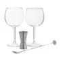 KIT TAÇAS PARA GIN COM DOSADOR E MEXEDOR CRISTALIUM TITAN - INCOLOR/INOX - Foto 1