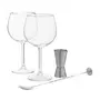 KIT TAÇAS PARA GIN COM DOSADOR E MEXEDOR CRISTALIUM TITAN - INCOLOR/INOX - Foto 2