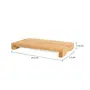TÁBUA COM BANDEJA 35 CM X 22 CM BAMBOO - NATURAL/INOX - Foto 6