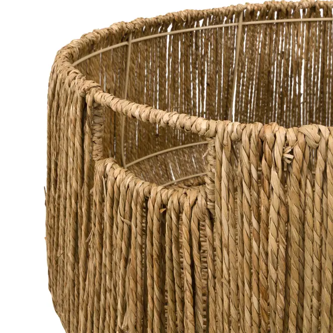 CESTO 24 CM X 45 CM X 45 CM ABUKI - FIBRA NATURAL - Foto 4