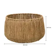 CESTO 24 CM X 45 CM X 45 CM ABUKI - FIBRA NATURAL - Foto 5