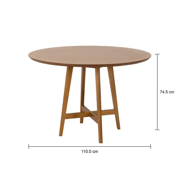 MESA DE JANTAR REDONDA 1,10 M BASTIA - NOZES - Foto 6